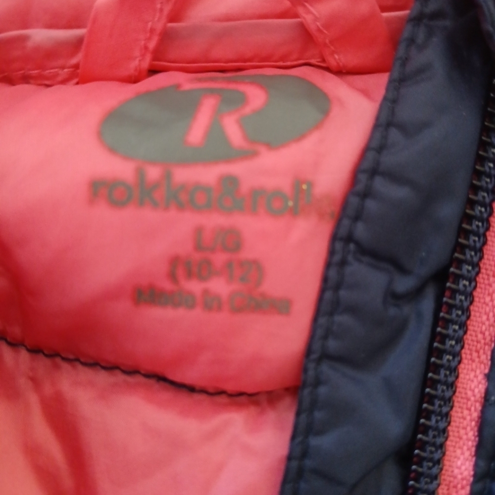Rokka&Rolla Girls' Packable Down Jacket Ultra Light Puffer Coat Sz 10/12 - Picture 3 of 10